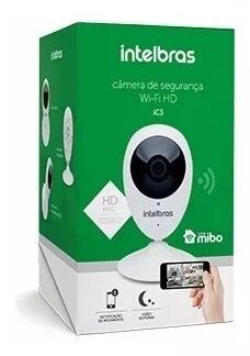 Câmera De Segurança Wifi Hd Mibo Intelbras Ic3 Micro Sd