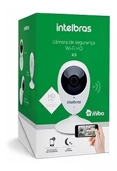 Câmera De Segurança Wifi Hd Mibo Intelbras Ic3 Micro Sd