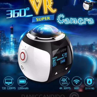 Super Câmera 360° + Cartão Memória 32gb + Óculos Vr Max 3d